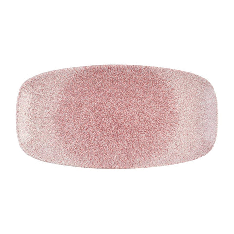 Churchill Studio Prints Raku Rose Quartz Pink Chefs' Oblong Plate No. 3 (153 x 298mm) (Pack of 12)