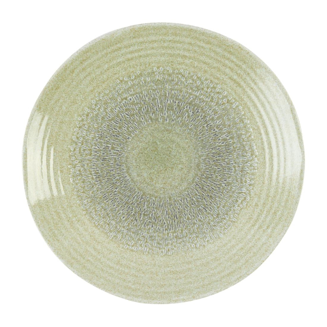 Dudson Harvest Grain Speckled Green Organic Coupe Plate 275mm (12 Pack)