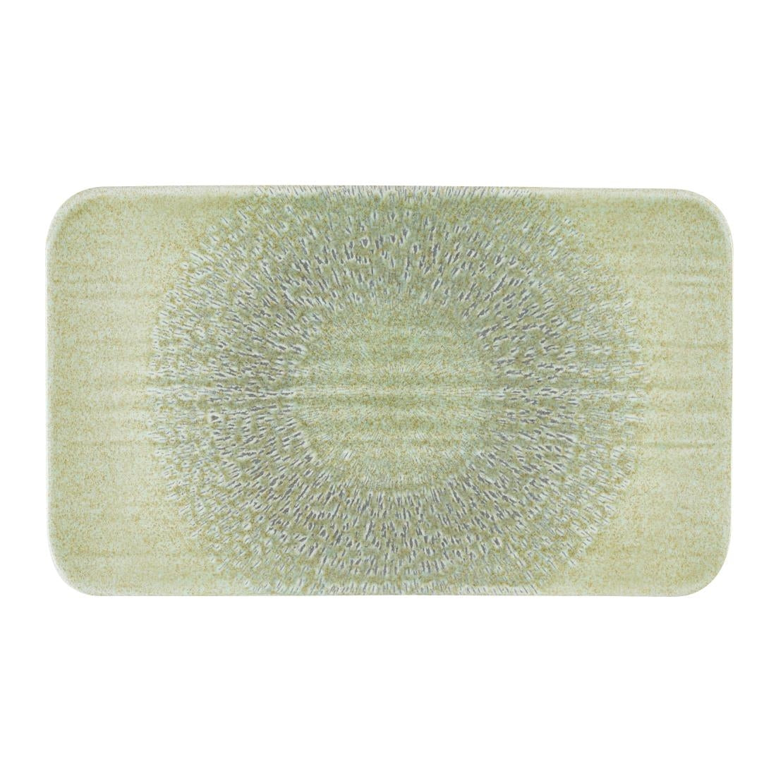 Dudson Harvest Grain Speckled Green Rectangular Plate 270 x 160mm (Pack of 12)