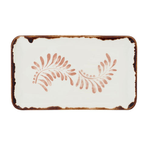 Dudson Harvest Mediterranean Terracotta Rectangular Plate 270 x 160mm (Pack of 12)