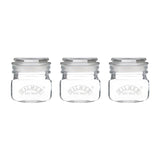 Kilner Square Push Top Jars 250ml (Pack 3)