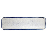 Churchill Stonecast Hints Rectangular Flat Trays Indigo Blue 150 x 530mm (Pack of 4)