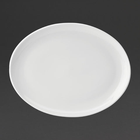 Utopia Pure White Oval Plates 360mm (Pack of 18)