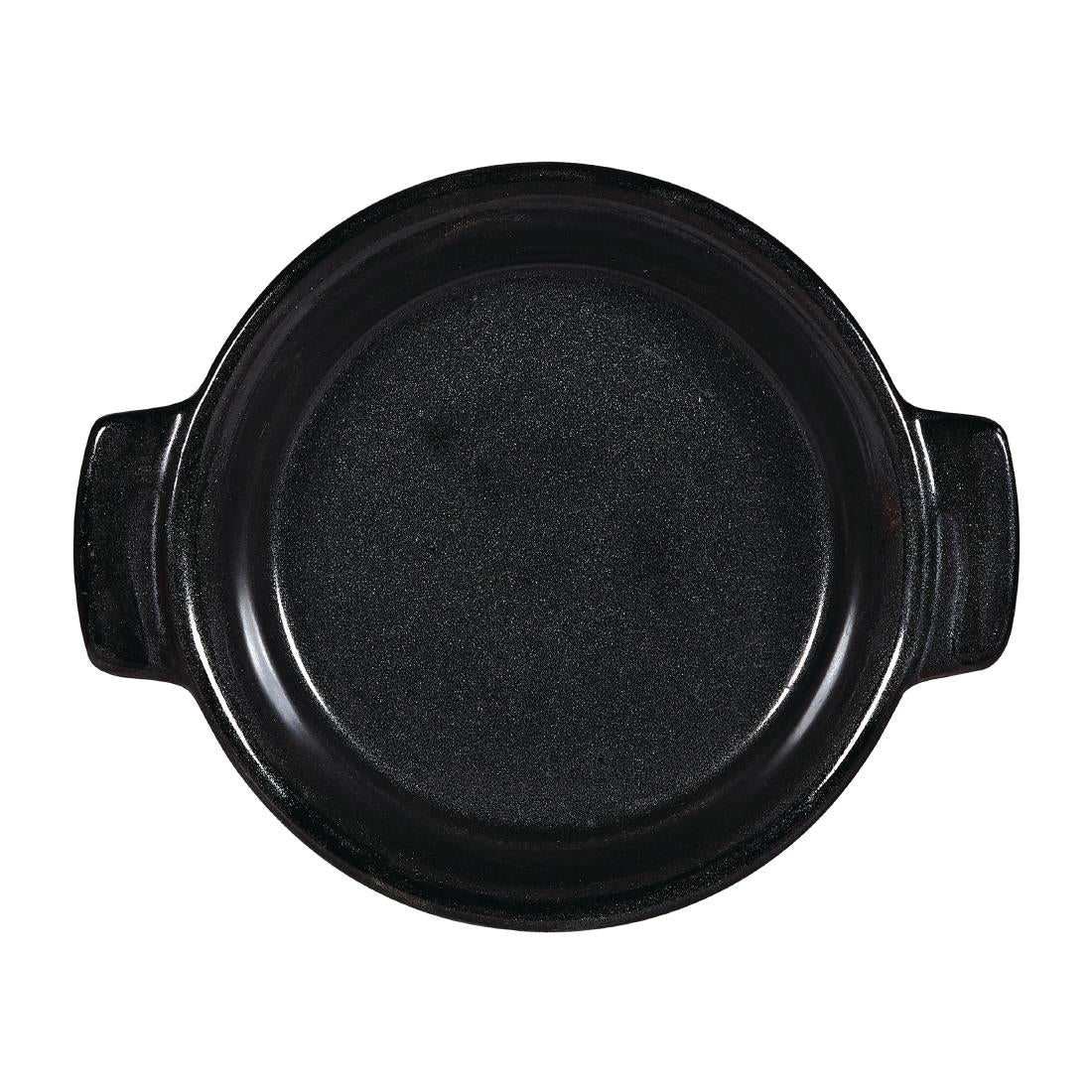 Churchill Black Igneous Stoneware Individual Dish 140mm (Pack of 6)