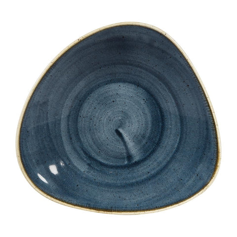 Churchill Stonecast Triangular Shallow Bowls Blueberry 210mm (Pack of 12)