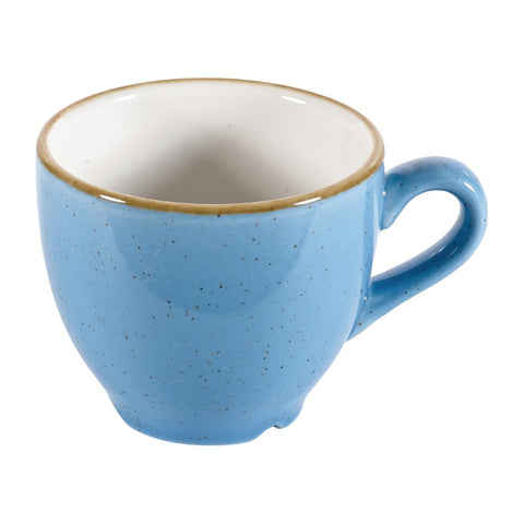 Churchill Stonecast Espresso Cups Cornflower Blue 100ml 3.5oz (Pack of 12)