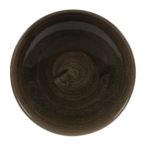 Churchill Stonecast Patina Evolve Coupe Bowls Iron Black 182mm (Pack of 12)