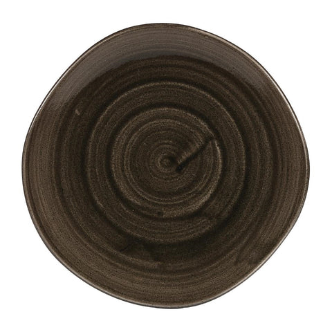 Churchill Stonecast Patina Round Trace Bowls Iron Black 253mm (Pack of 12)