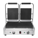 Buffalo Bistro Double Ribbed Contact Grill