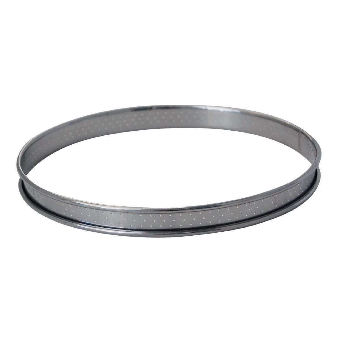 De Buyer Perforated 26cm Tart Ring with Rolled Edge