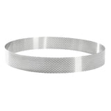 De Buyer Stainless Steel Straight Perforated Tart Ring 245x35mm