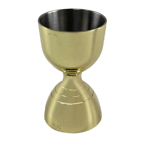 Beaumont Gold Plated Bell Jigger 25ml/50ml