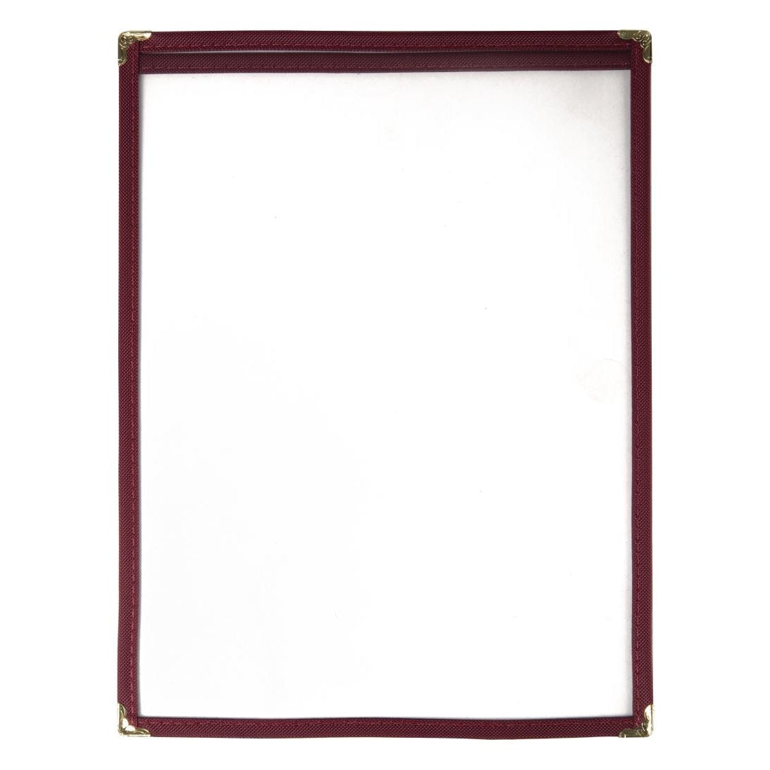 Olympia American Style Menu Cover A4 Burgundy