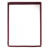 Olympia American Style Menu Cover A4 Burgundy