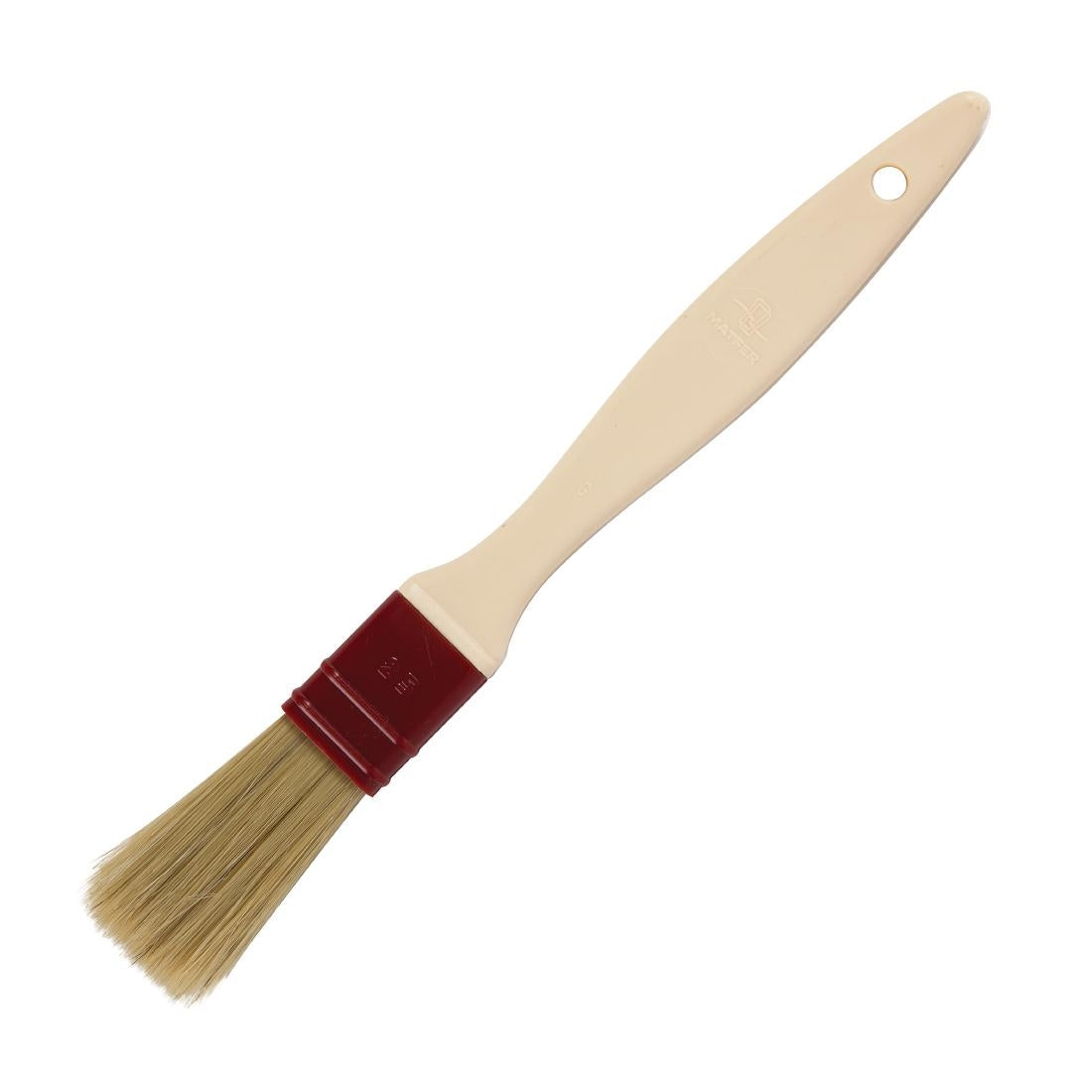 Matfer Bourgeat Pastry Brush Natural Flat Bristles 2.5cm