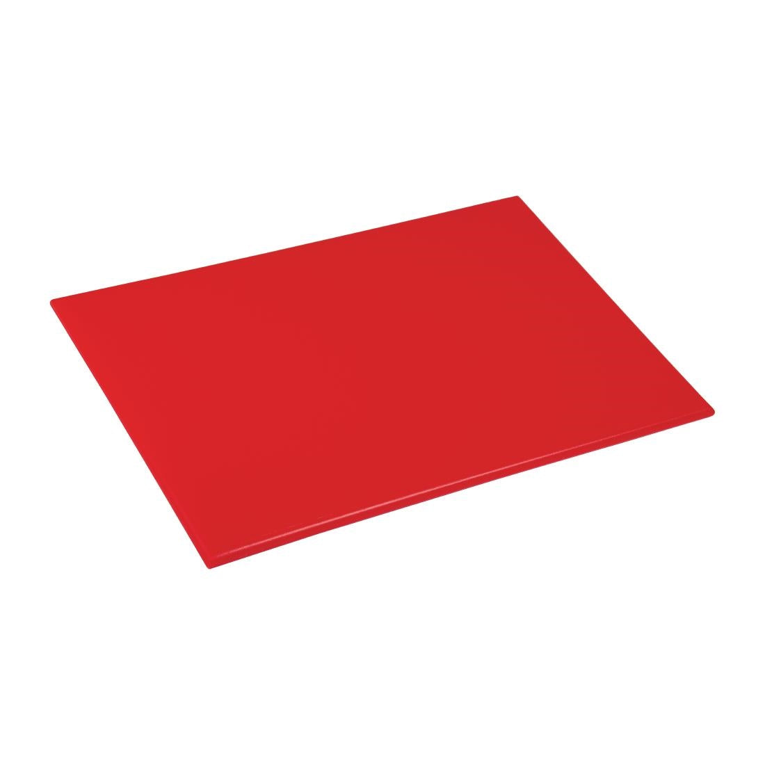 Hygiplas High Density Antibacterial Red Chopping Board 455x305x12mm