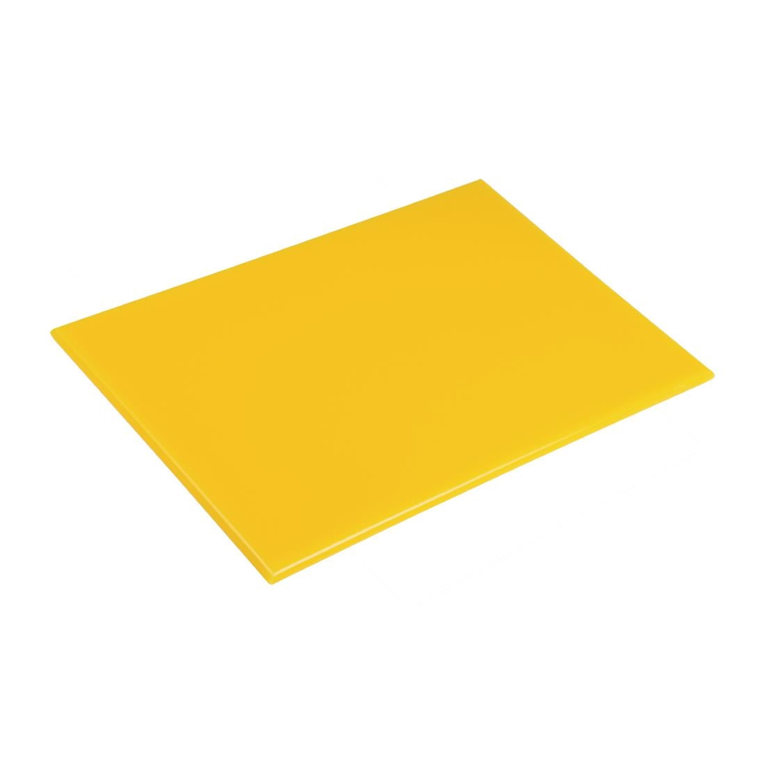 Hygiplas High Density Antibacterial Yellow Chopping Board 455x305x12mm