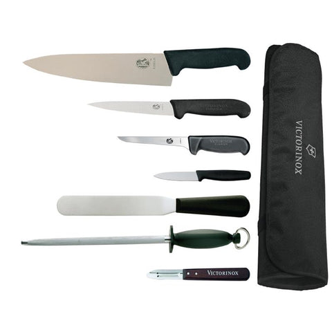 Victorinox 25cm Chefs Knife with Hygiplas and Vogue Knife Set