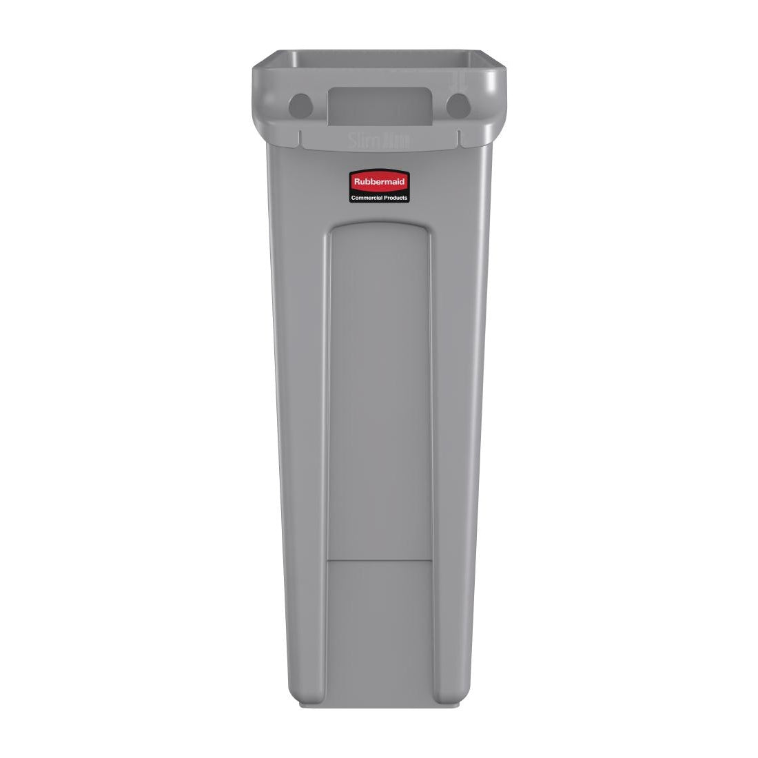 Rubbermaid Slim Jim Container With Venting Channels Grey 87Ltr