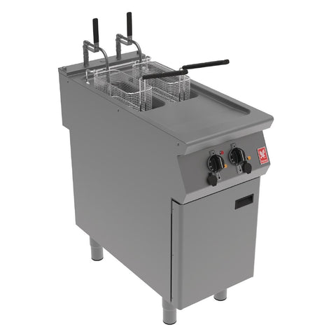 Falcon F900 Twin Pan, Twin Basket Electric Fryer on Feet E9342F2