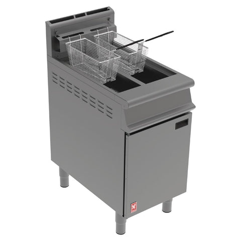 Falcon Dominator Twin Pan, Twin Basket Natural Gas Fryer G3845