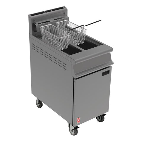 Falcon Dominator Twin Pan, Twin Basket Propane Gas Fryer G3845