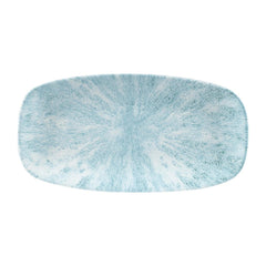 Churchill Stone Oblong Chef Plates Aquamarine 153 x 298mm (12 Pack)