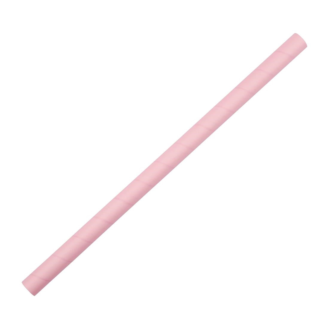 Fiesta Compostable Paper Smoothie Straws Pink (Pack of 250)