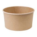 Fiesta Green Compostable Round Kraft Salad Bowls 1000ml - 35oz (Pack of 300)