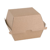 Fiesta Green Compostable Kraft Burger Boxes Large 112mm (Pack of 150)