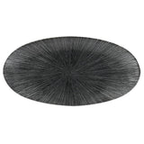 Churchill Studio Prints Agano Oval Chefs Plates Black 347x 173mm (6 Pack)
