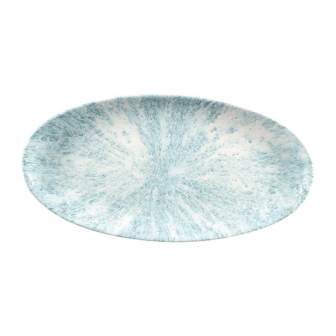 Churchill Studio Prints Stone Chefs Plates Aquamarine 347 x 173mm (6 Pack)