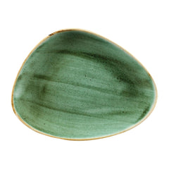 Churchill Stonecast Triangular Chefs Plates Samphire Green 265 x 205mm (12 Pack)