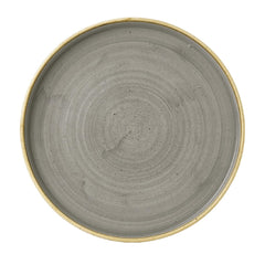 Churchill Stonecast Walled Chefs Plates Peppercorn Grey 260mm (6 Pack)