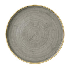 Churchill Stonecast Walled Chefs Plates Peppercorn Grey 210mm (6 Pack)