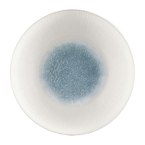 Churchill Bamboo Centre Print Deep Coupe Plates Topaz Blue 281mm (Pack of 12)