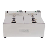 Buffalo Twin Tank Twin Basket 2x5Ltr Countertop Fryer 2x2.8kW