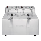 Buffalo Twin Tank Twin Basket 2x5Ltr Countertop Fryer with Timers 2x2.8kW