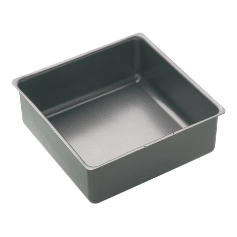 Masterclass Non-Stick Deep Loose Base Square Cake Pan 250mm