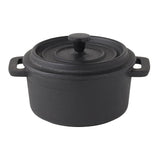 Utopia Pot Staub Round Black 100mm (Pack of 6)