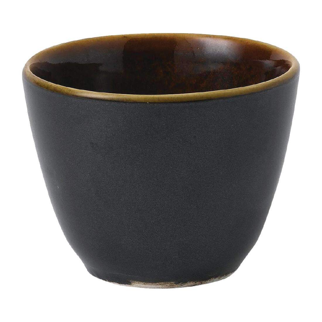 Churchill Super Vitrified Nourish Black Onyx Two Tone Chip Mugs 291ml (Pack of 12)