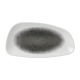 Churchill Raku Geo Plates Quartz Black 298x143mm (12 Pack)