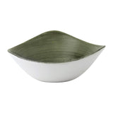 Churchill Stonecast Patina Lotus Bowls Burnished Green 178mm (12 Pack)