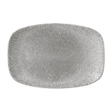Churchill Raku Oblong Plates Jasper Grey 237x157mm (12 Pack)