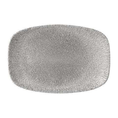 Churchill Raku Oblong Plates Jasper Grey 237x157mm (Pack of 12)