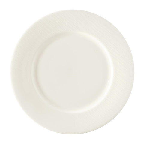 Royal Crown Derby Bark White Flat Rim Plate 215mm (Pack of 6)