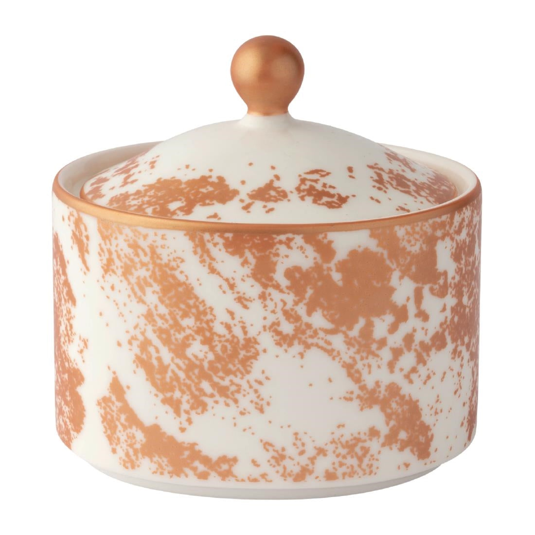 Royal Crown Derby Crushed Velvet Copper Charnwood Sugar Pot (6 pack)