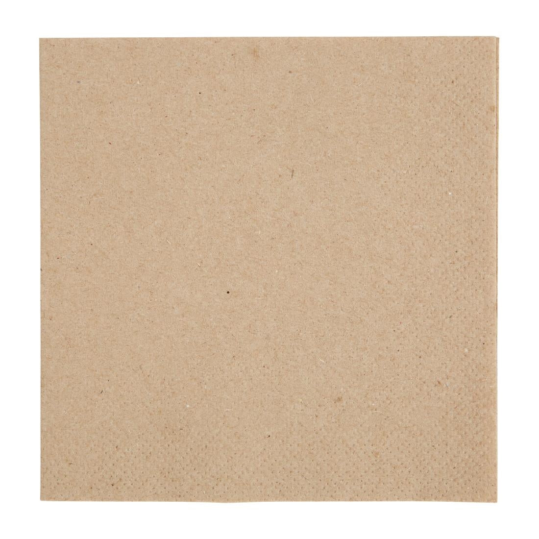 Fiesta Recyclable Recycled Cocktail Napkin Kraft 24x24cm 2ply 1/4 Fold (Pack of 4000)