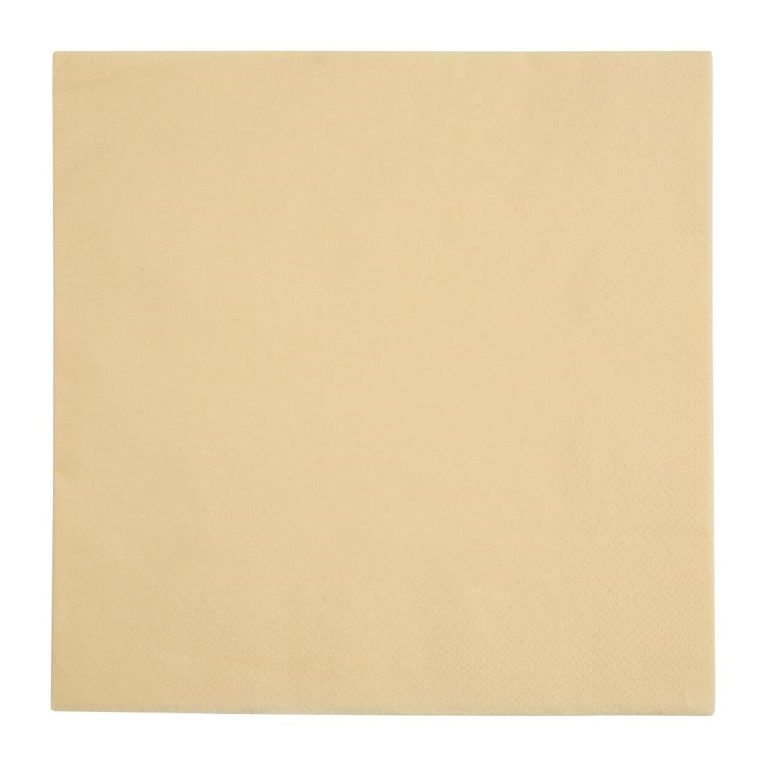 Fiesta Recyclable Dinner Napkin Cream 40x40cm 2ply 1/4 Fold (Pack of 2000)