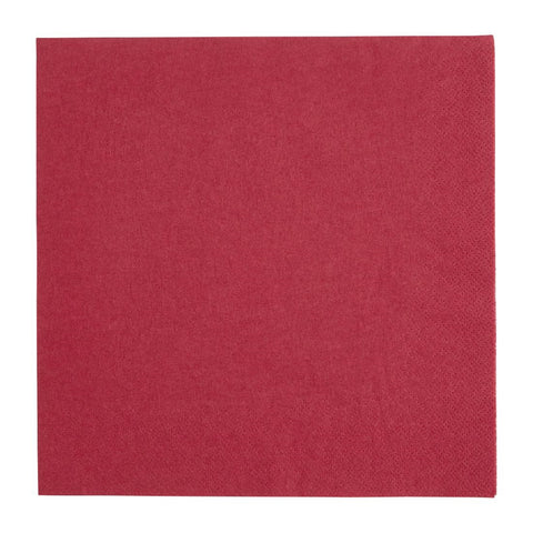 Fiesta Dinner Napkins Bordeaux 400mm (Pack of 1000)